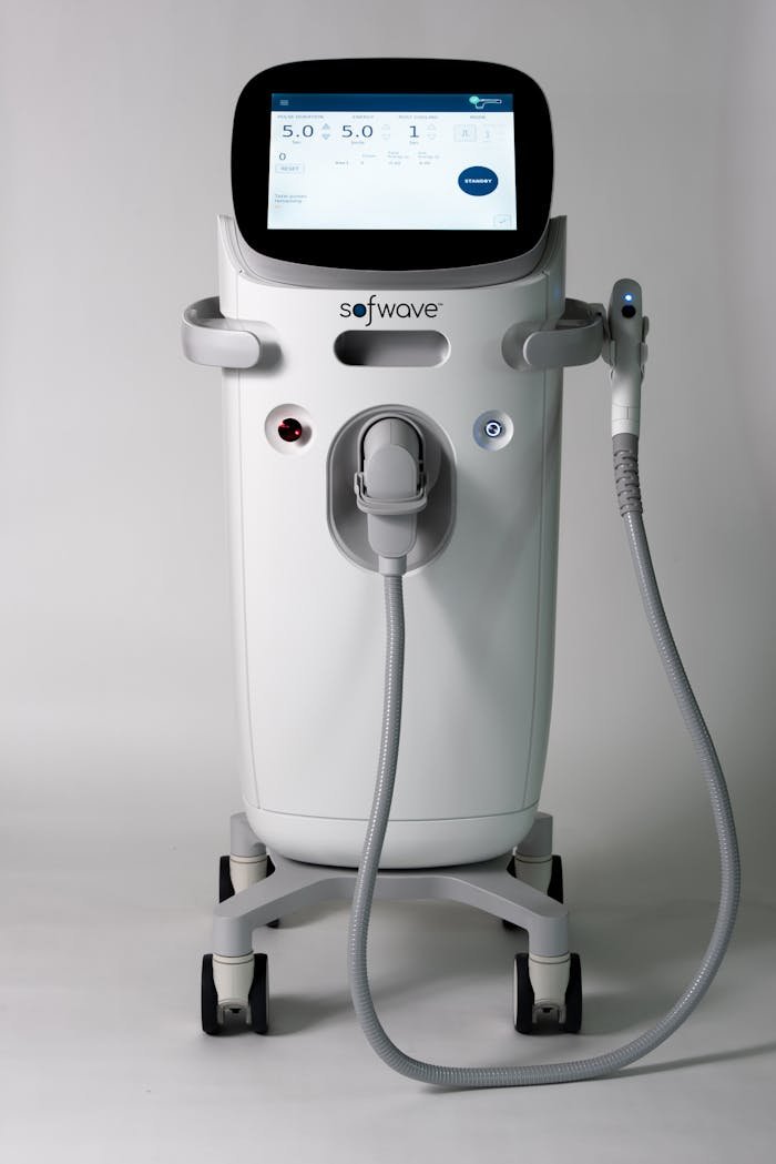 services-04 High-tech Sofwave ultrasound machine for wrinkle reduction in a studio setting.